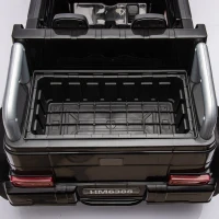 24V Battery Powered 4WD Ride On Car with Remote Control, Music and Lights, Five-Point Safety Belt, and Rocking Chair Mode, for Kids, Black(m-12)