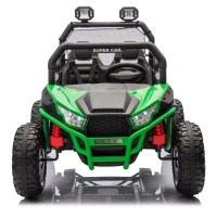 24V 2-Seater Kids Ride On UTV with Rear Storage, LED Lights, Bluetooth, MP3, Ride on Toys with Parent Control, 400W Power, for Ages 3+, Green(m-1)