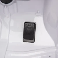 24V Ride On Pickup Truck with Remote Control and Bluetooth Music, Ride-On Toy with Spacious Rear Storage, for Kids Aged 3-8, White(m-6)