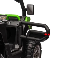 24V 2-Seater Ride On Truck with Dump Bed and Shovel, Non-Slip Tires, Electric UTV with Remote Control for Kids Ages 3-8, Green(m-9)