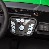 24V 2-Seater Kids Ride On UTV with Rear Storage, LED Lights, Bluetooth, MP3, Ride on Toys with Parent Control, 400W Power, for Ages 3+, Green(m-6)