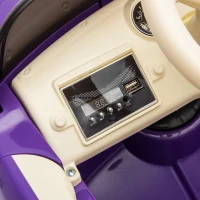 12V Kids Ride On Truck Car with Parental Control and 3-Speed, Licensed Chevrolet 3100 Pickup with LED Lights, Bluetooth, for Ages 3+, Purple(m-7)