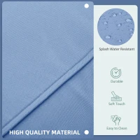 Outsunny Outdoor 14pc Patio Rattan Sofa Set Cushion Polyester Cover Replacement Set - No Cushion Included, Sky Blue(m-5)