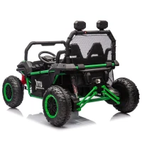 24V 2-Seater Kids Ride On UTV with Rear Storage, LED Lights, Bluetooth, MP3, Ride on Toys with Parent Control, 400W Power, for Ages 3+, Green(m-14)