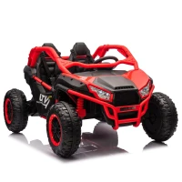 24V 2-Seater Kids Ride On UTV with Parent Control and 400W High Power, Ride on Toy with MP3, USB, and Rear Storage, for Ages 3+, Red(m-2)