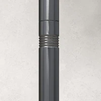 Outsunny 2 Pack of 10' String Light Poles, Steel Hanging Lighting Stand for Patio, Backyard, Deck, Wedding, Party, Black(m-7)