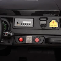 24V Remote Kids Ride On UTV with 2-Seater and Automatic Tipping Bucket, Ride On Dump Truck with Slow Start, LED Lights, for Ages 3-8, Black(m-6)