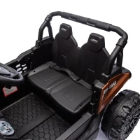 24V Kids Ride On UTV with Adjustable Speed, Bluetooth, Multimedia Player, and Rear Storage, Electric Toy with Parent Control, for Ages 3+, Brown(m-11)
