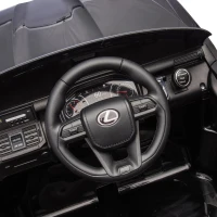 24V Licensed Lexus LX600 2-Seater Kids Ride On Car with Parent Control, Bluetooth, MP3, and Speeds 1.86-3.11 MPH, for Ages 3-7, Black(m-5)