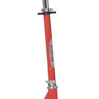 Qaba Snow Scooter, 2 in 1 Design Adjustable Height Scooter Snow Sled for Kids Aged Over 7 Years Old, Kids Sled Ski Scooter with Wheels Blades, Red(m-10)