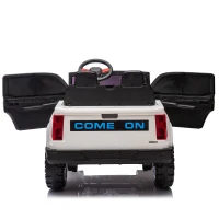 24V 2-Seater Kids Ride On Electric Pickup with Parent Remote Control, Adjustable Speed 2.49-3.73 MPH, and Safety Belts, for Ages 3+, White(m-12)