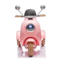 12V 2-Seater Kids Ride On Electric Motorcycle with Backseat Flip Adult Seat, Slow Start, Multifunction Player, and Oversized Storage Box, Pink(m-1)