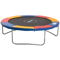 HOMCOM Φ10ft Trampoline Replacement Safety Pad Trampoline Pad Waterproof Spring Cover Multicoloured(m-11)
