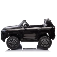 24V Licensed Lexus LX600 2-Seater Kids Ride On Car with Parent Control, Bluetooth, MP3, and Speeds 1.86-3.11 MPH, for Ages 3-7, Black(m-13)