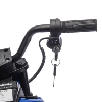 24V Kids Ride On Electric Motocross Motorcycle with High Speed Hub Motor, Adjustable Speed, Rear Wheel Shock Absorber, for Ages 5-15, Blue(m-5)