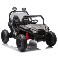 24V 400W Power 2-Seater Kids Ride On UTV with Parent Control, Ride on Toys with Bluetooth, MP3, and Rear Storage, for Ages 3+, Black(m-2)