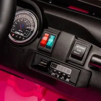 24V 200W Motors 2-Seater Kids Ride On Truck with Remote Control, Ride on Toys with Bluetooth, and Seat Belts, Suitable for Kids Aged 3+, Pink(m-6)