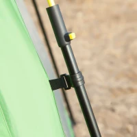 Outsunny 6 People Instant Automatic Camping Tent, 2-Tier Fabric Backpacking Tent with 4 Windows 2 Doors Portable Carry Bag for Fishing Hiking, Green(m-9)