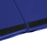 Soozier 4'x6'x2'' Folding Gymnastics Tumbling Mat, Exercise Mat  with Carrying Handles for Yoga, MMA, Martial Arts, Stretching, Core Workouts, Blue(m-9)