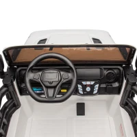 24V 400W Motor 2-Seater Kids Ride On Electric Car with Parent Control, Ride on Toys with Bluetooth, USB, 1.86-4.35 MPH Speed for Ages 3+, White(m-4)