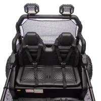 24V 400W Power 2-Seater Kids Ride On UTV with Parent Control, Ride on Toys with Bluetooth, MP3, and Rear Storage, for Ages 3+, Black(m-5)