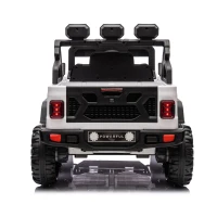 24V Ride On Pickup Truck with Remote Control and Bluetooth Music, Ride-On Toy with Spacious Rear Storage, for Kids Aged 3-8, White(m-15)