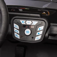 24V 400W Power 2-Seater Kids Ride On UTV with Parent Control, Ride on Toys with Bluetooth, MP3, and Rear Storage, for Ages 3+, Black(m-6)