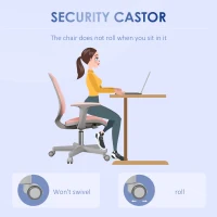Vinsetto Office Chair, Small Computer Desk Chair with Mesh Back, Swivel Castors, Arm, Pink(m-4)