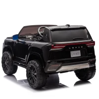 24V Licensed Lexus LX600 2-Seater Kids Ride On Car with Parent Control, Bluetooth, MP3, and Speeds 1.86-3.11 MPH, for Ages 3-7, Black(m-14)