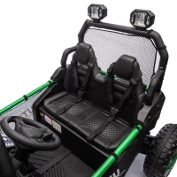 24V 2-Seater Kids Ride On UTV with Rear Storage, LED Lights, Bluetooth, MP3, Ride on Toys with Parent Control, 400W Power, for Ages 3+, Green(m-5)