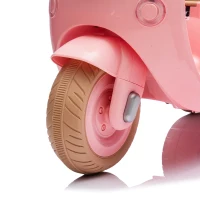 12V 2-Seater Kids Ride On Electric Motorcycle with Backseat Flip Adult Seat, Slow Start, Multifunction Player, and Oversized Storage Box, Pink(m-10)