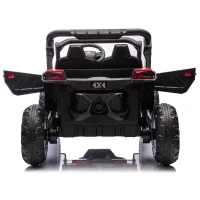 24V 2-Seater Kids Ride On UTV with Anti-Collision Bar, Slow Start, Ride on Toys with Remote Control, Storage Space, Music, for Ages 3+, Red(m-15)
