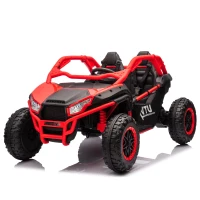 24V 2-Seater Kids Ride On UTV with Parent Control and 400W High Power, Ride on Toy with MP3, USB, and Rear Storage, for Ages 3+, Red(m-12)