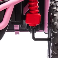 24V 2-Seater Kids Ride On UTV with Rear Storage, LED Lights, Bluetooth, MP3, Ride on Toys with Parent Control, 400W Power, for Ages 3+, Pink(m-5)