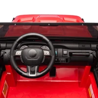 24V Parent Control 2-Seater Kids Ride On Truck with 200W Dual Motors, Ride on Toys with LED Lights, MP3, Bluetooth, for Kids Aged 3+, Red(m-4)