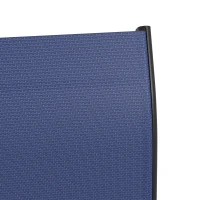 Outsunny Outdoor Bar Stools Set of 2, 360° Swivel Bar Height Chairs, 26.8" x 29.5" x 48.4", Navy Blue(m-9)