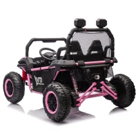 24V 2-Seater Kids Ride On UTV with Rear Storage, LED Lights, Bluetooth, MP3, Ride on Toys with Parent Control, 400W Power, for Ages 3+, Pink(m-9)