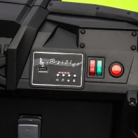 24V 2-Seater Kids Ride On UTV with Parent Remote Control, Slow Start, and Large Wheels, Ride on Toys with Anti-Collision Bar and Storage, Green(m-8)