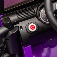 24V 2-Seater Kids Ride On Truck with Parent Control, 200W Dual Motors, Ride on Toys with LED Lights, MP3, Bluetooth, for Kids Aged 3+, Purple(m-8)