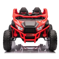 24V 2-Seater Kids Ride On UTV with Parent Control and 400W High Power, Ride on Toy with MP3, USB, and Rear Storage, for Ages 3+, Red(m-1)