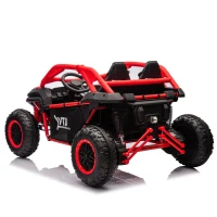 24V 2-Seater Kids Ride On UTV with Parent Control and 400W High Power, Ride on Toy with MP3, USB, and Rear Storage, for Ages 3+, Red(m-14)