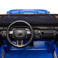 24V 200W Motors 2-Seater Kids Ride On Truck with Parent Control, Ride on Toys with Bluetooth, and Seat Belts, Suitable for Kids Aged 3+, Blue(m-5)