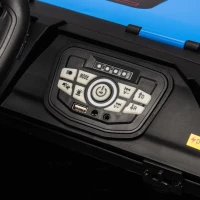 24V 2-Seater Police Car Design Kids Ride On Electric Car with Parent Control, Ride on Toys with Bluetooth, MP3, USB/TF, LED Lights, Blue(m-8)