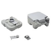 Outsunny Outdoor Portable Travel Toilet Flushable Tank for Camping Boating Roadtripping 2.6 Gallon (10L)(m-9)