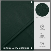 Outsunny Outdoor 14pc Patio Rattan Sofa Set Cushion Polyester Cover Replacement Set - No Cushion Included, Grey(m-5)