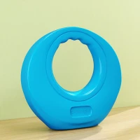 Soozier 22lbs Kettlebell, Kettle Bell with Wide Handle for Home Gym Weight Lifting and Strength Training, Light Blue(m-8)
