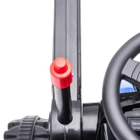 Aosom Kids Tractor 6V Battery Powered Digger Ride On Excavator Music Headlight Moving Forward Backward Blue(m-10)