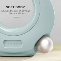 Soozier 22lbs Kettlebell, Kettle Bell with Wide Handle for Home Gym Weight Lifting and Strength Training, Light Grey(m-6)