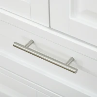 HOMCOM 72" Kitchen Pantry Cabinet, Freestanding Storage Cabinet, 4-Door Cabinet with Drawer and Adjustable Shelves, White(m-9)