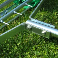 Outsunny Manual Lawn Aerator with Adjustable Handle, Lawn Aerator Machine, Grass Aerator for Lawn, Yard, Garden(m-7)